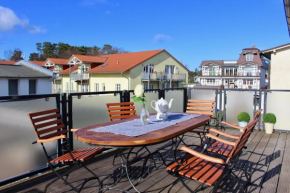 strandnahe FeWo mit 3 Schlafzimmern und Balkon, Villa Vergissmeinnicht 02, Binz, Binz